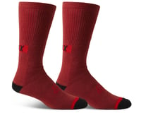 Fox Racing 10" Defend Crew Socks (Red Clay) (S/M)